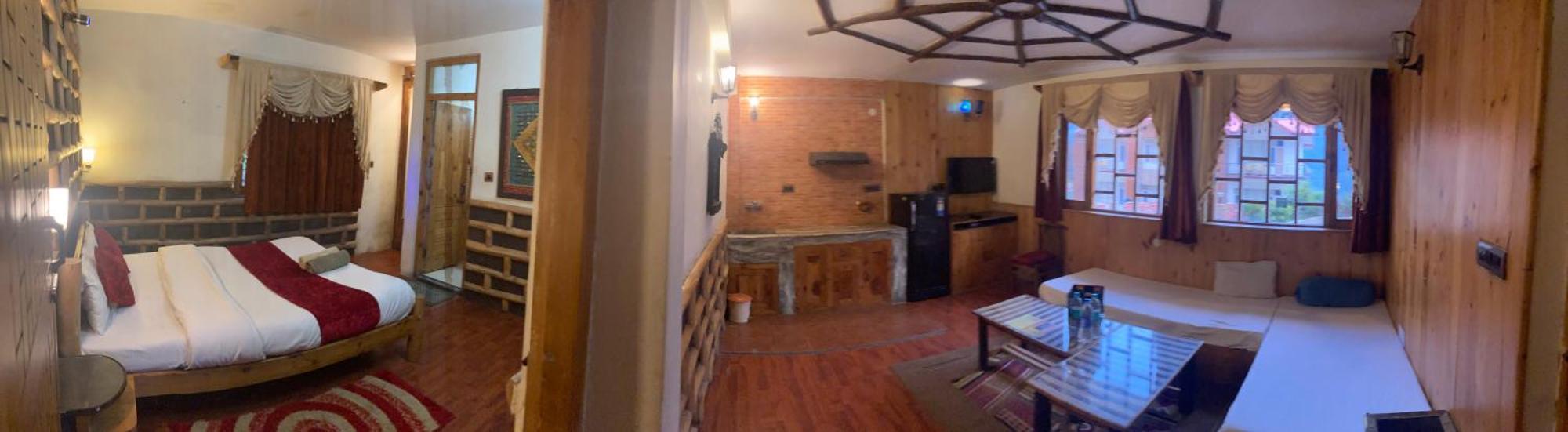The Manu Emerald # Farmhouse # Top Selling Cottage In Manali # Peaceful Heritage Cozy Stay # Lawn With Bonfire # Most Awarded Exterior photo